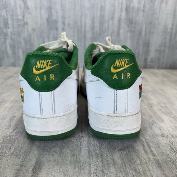 Size 10 - Nike Air Force 1 2022 Low West Indies-green And White - Picture 8 of 11